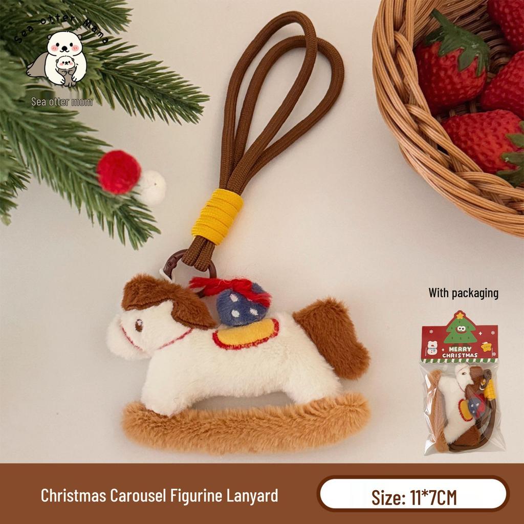 Creative Christmas Cute Plush Doll Keychain & Backpack Charm for Girls