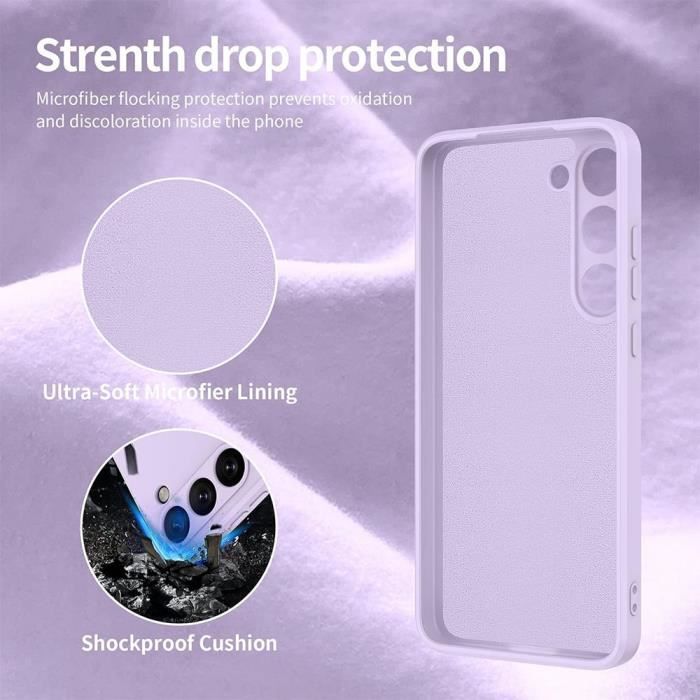 Pouzdro - Samsung - Galaxy S23 - Ultra tenké - Nárazuvzdorné - Odolné proti poškrábání - Fialové