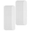 20pcs Collar Sweat Pads Disposable Hat Collar Sweat Stains SelfAdhesive Neck Liner Pads(White )