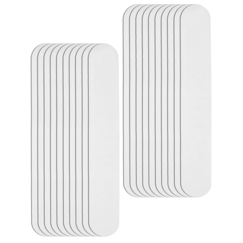 20pcs Collar Sweat Pads Disposable Hat Collar Sweat Stains SelfAdhesive Neck Liner Pads(White )