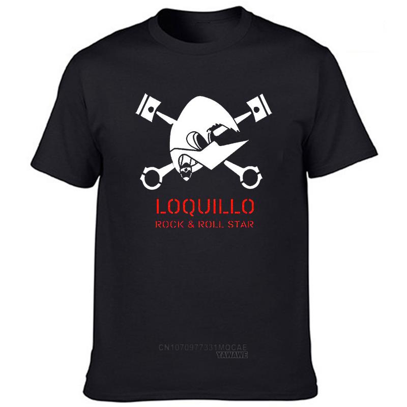 

Hot Sale Man Funny Tshirt Camiseta Loquillo Y Los Trogloditas Negra Christmas Gifts Tee Shirt Men Summer Print Top Tees 3XL