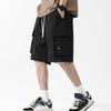 Herren Sommer Dünne Schnelltrocknende Mehrfach-Taschen Einfarbig Werkzeug-Shorts Herren Japanische Locker Übergröße Fünf-Punkt-Hose