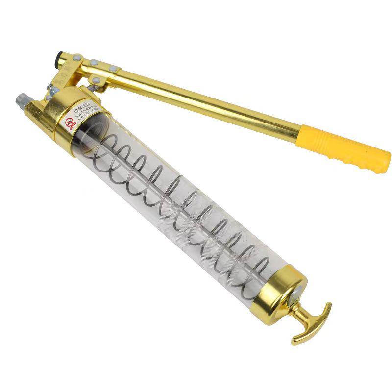600cc High-pressure Manual Oil Gun Heavy-duty Pistol Grip Suitable For Transparent Explosion-proof Materials Of Various Auto