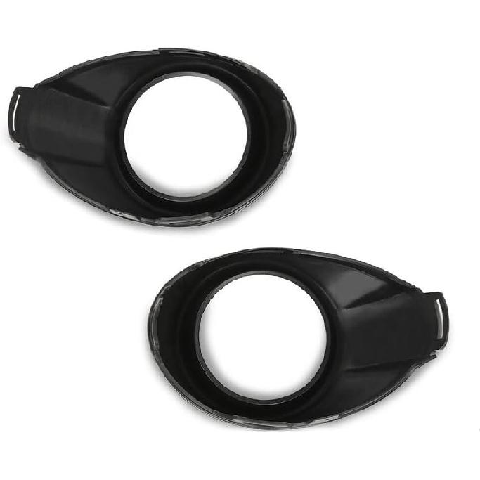 Bumper Fog Light Hole Trim Compatible with 2012 2013 2014 F0rd Focus S SE SEL Titanium Trend Sport Fog Light Cover Rings Matte Black