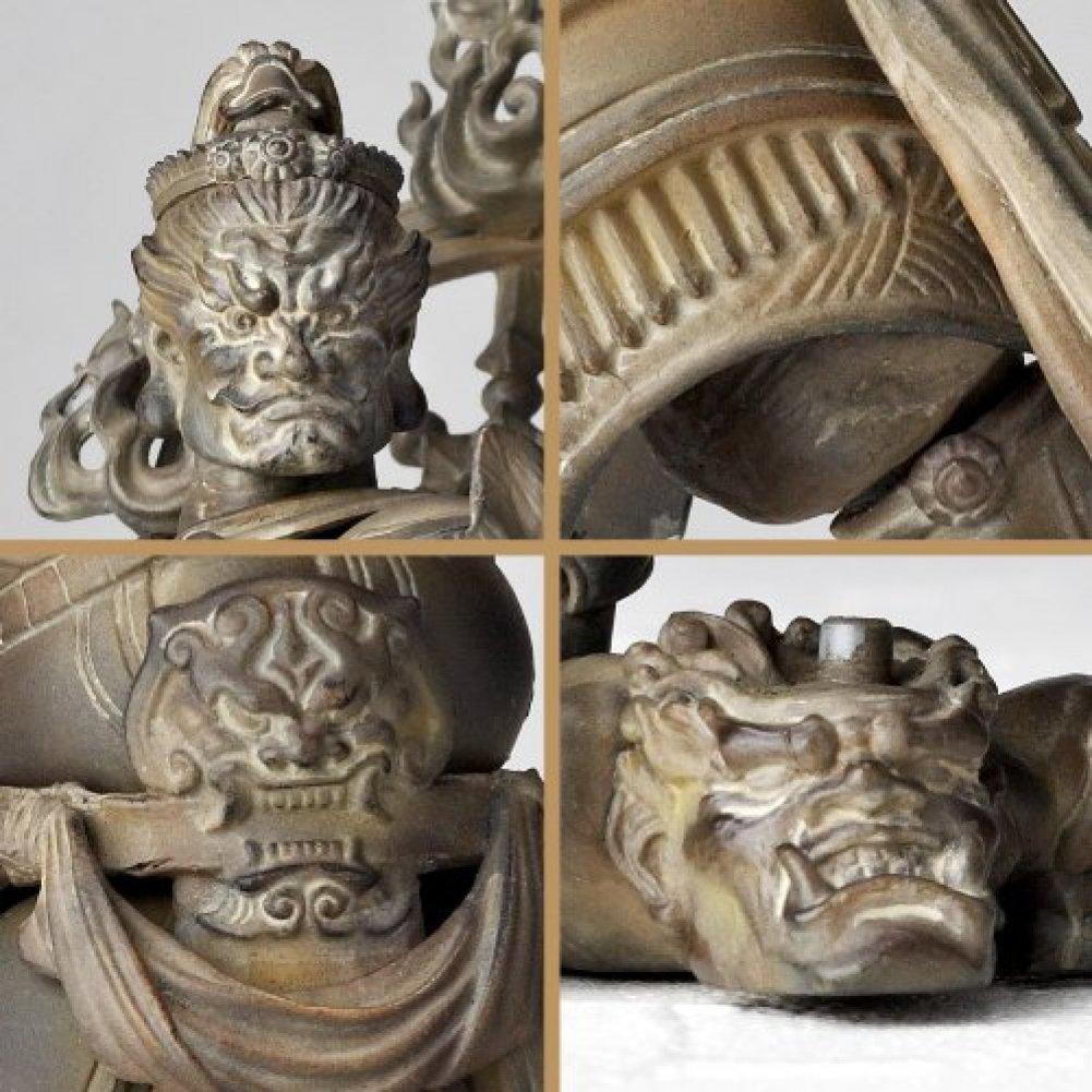 Revoltech Takeya 001EX Tamonten Wood Version ABS PVC Painted Action Figure Non-Scale &