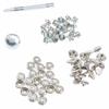 62 Pcs Stainless Steel Canvas to Screw Press Stud Snap Kit Boat Cover for Bags