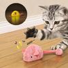 Interactive Plush Mouse Cat Toys Simulation Mice Kitten Self-Playing Plush Toys Indoor Pet Cats Chew Toy 2026