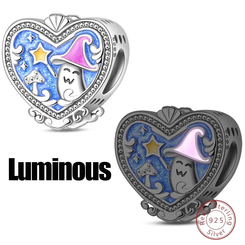

Romantic 925 Silver Spring Lover Pumpkin Panda Doctor Christmas Exquisite Charm Bead Fit Wedding Party DIY Fine Jewelry