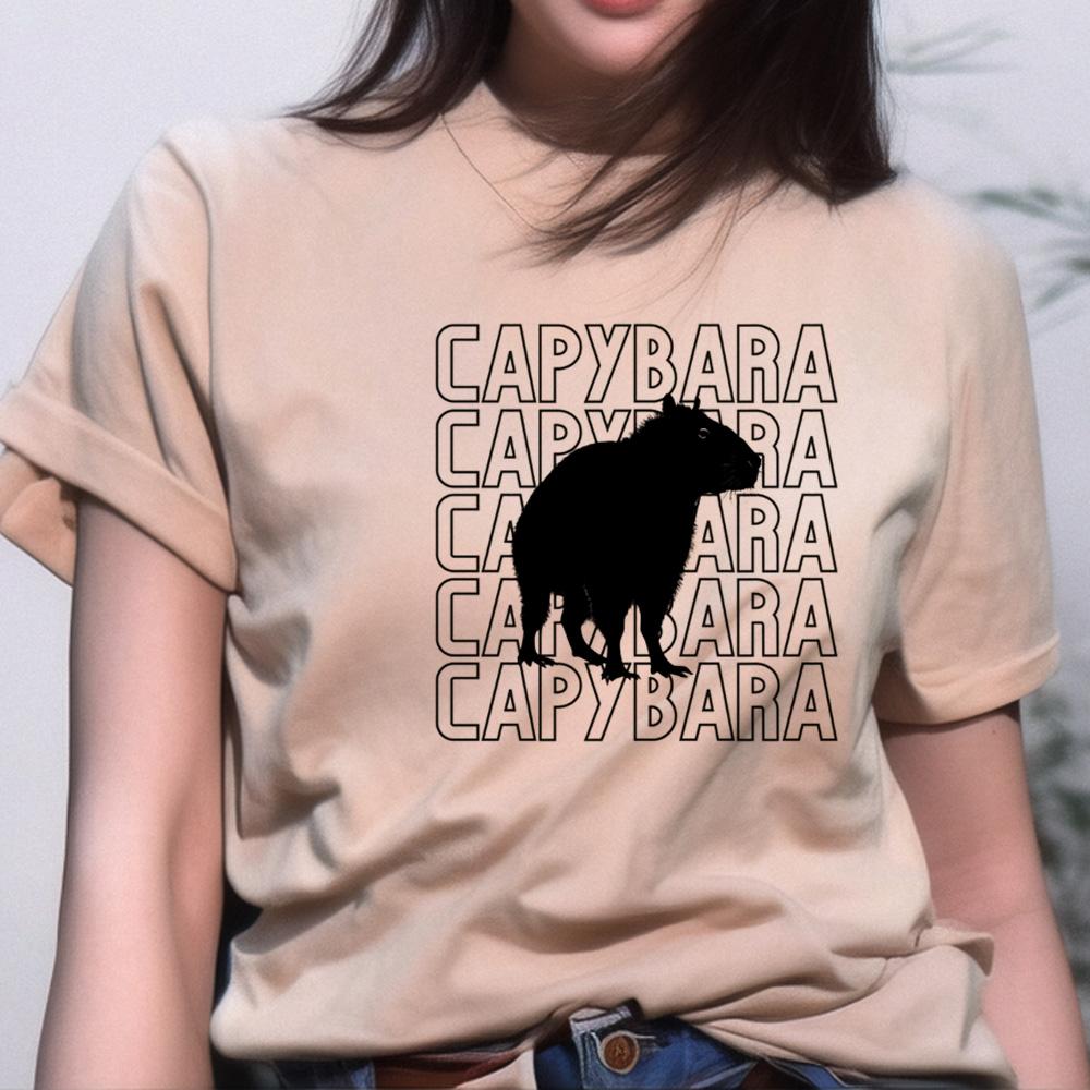 Capybara Top Women Graphic Summer Anime Tshirts feUnisex Comic Funny Unisexga Clothing