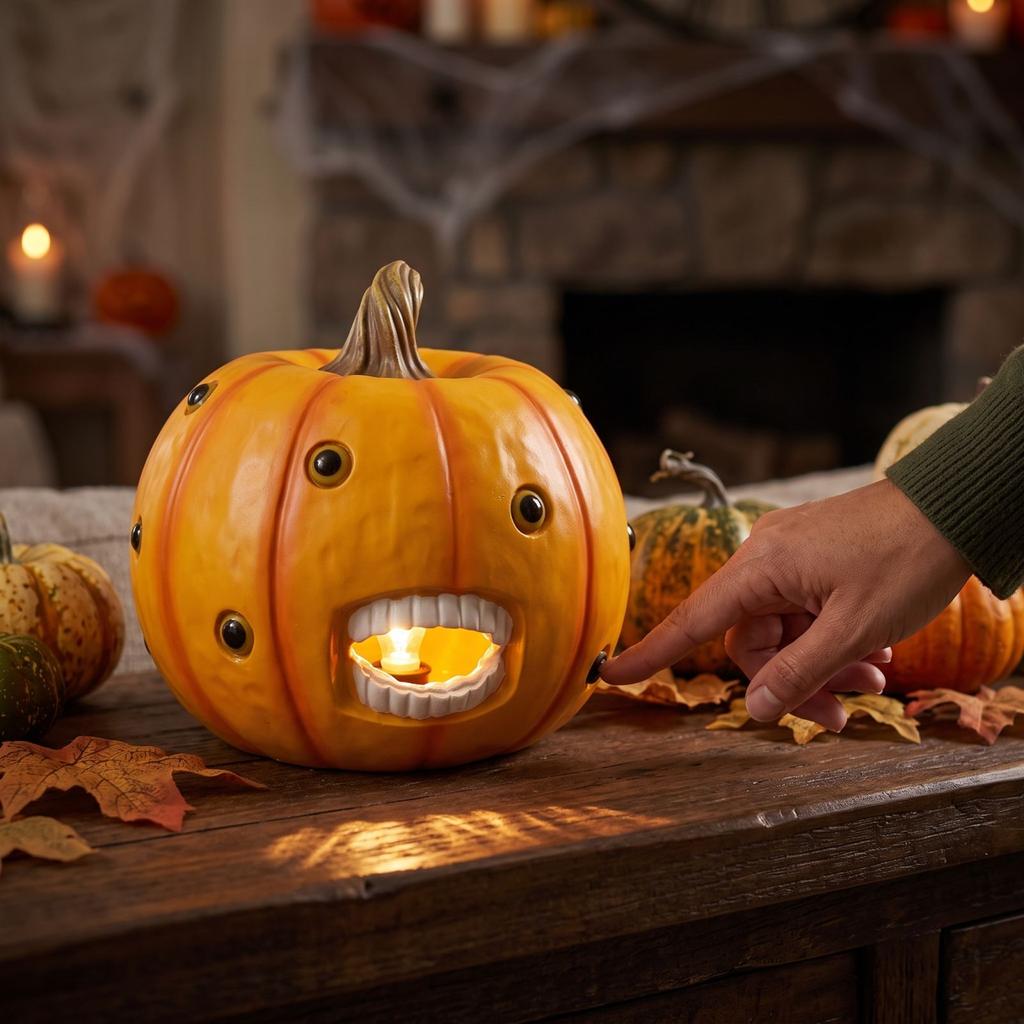 Pumpkin Halloween Decor for Home Party Table Centerpiece