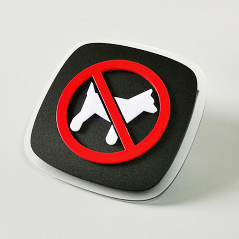 10x10cm Acrylic restroom restroom door sign No smoking, WiFi monitoring sign No noise, Caution slippery floor sign