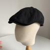 Street retro babes forward hat children British beret cotton and linen fashion painter newsboy cap men