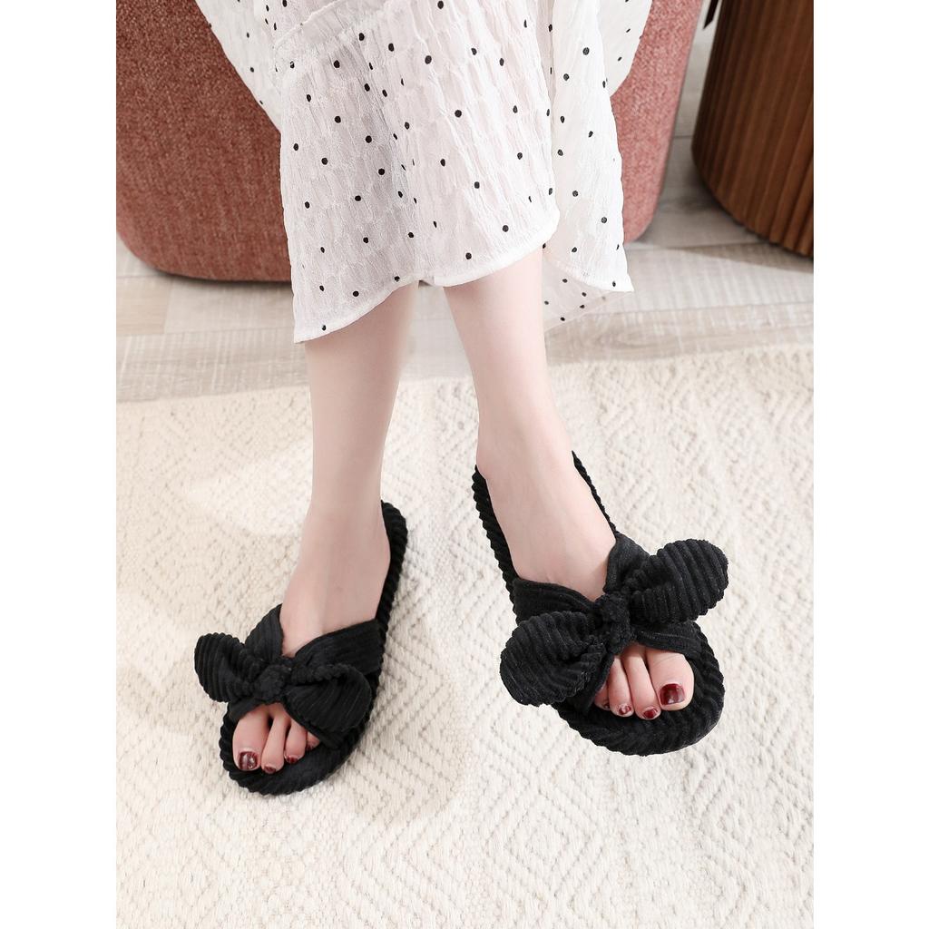 Hausschuhe, Fliegen, Plüsch-Hausschuhe für Zuhause, Plüsch-Hausschuhe für drinnen, Damenhausschuhe