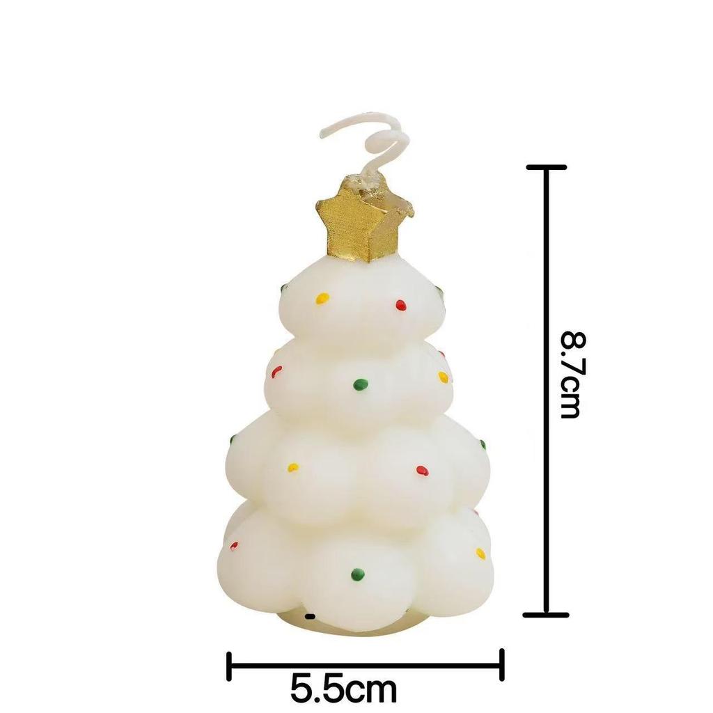 Handmade Christmas Tree Scented Candle - Festive Atmosphere Gift & Souvenir