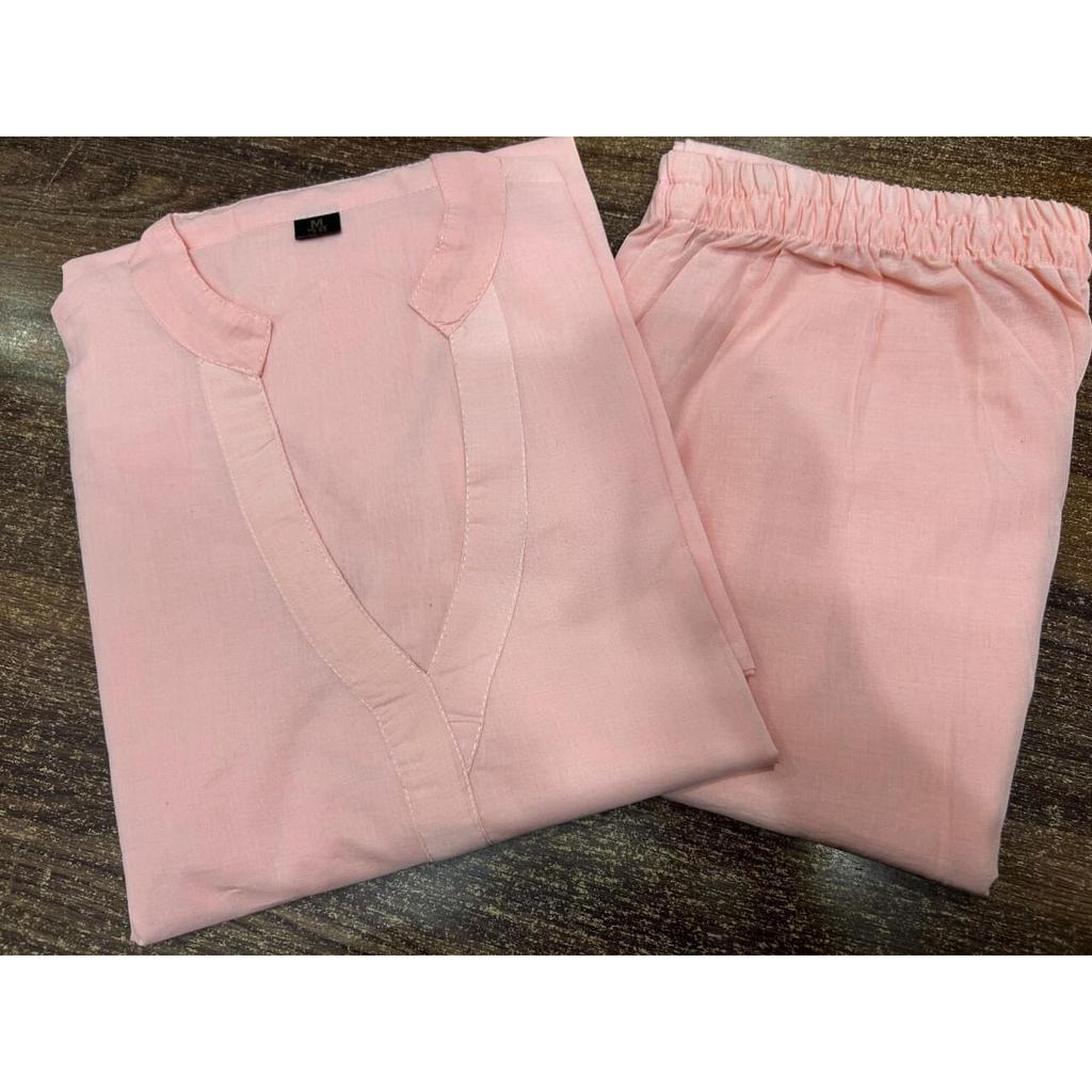 Ινδικό Σχεδιαστικό Βαμβακερό Σετ Κούρτα Παντελόνι με Κορδόνι Γυναικείο Ρούχο Πάρτι Μπλούζα Τούνικα Κούρτι VSO-1748 c