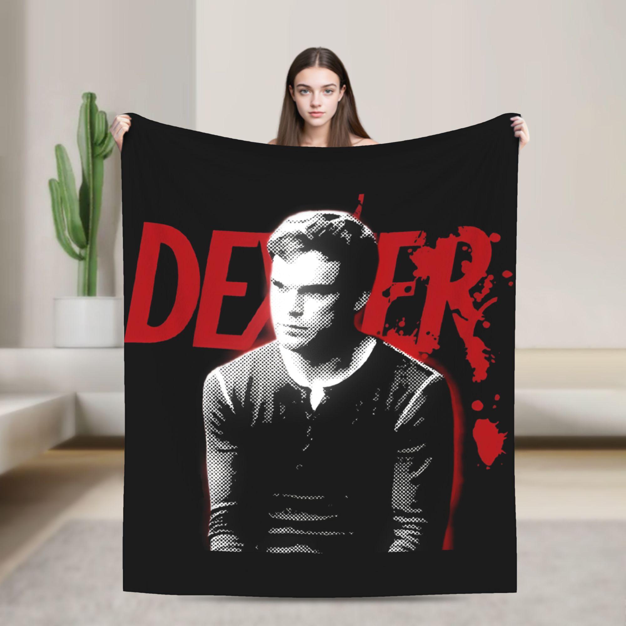 Dexter Morgan Tv Show Blankets  Fuzzy Throw Blanket Summer Air Conditioning Portable Soft Warm Bedspreads, 75X95CM