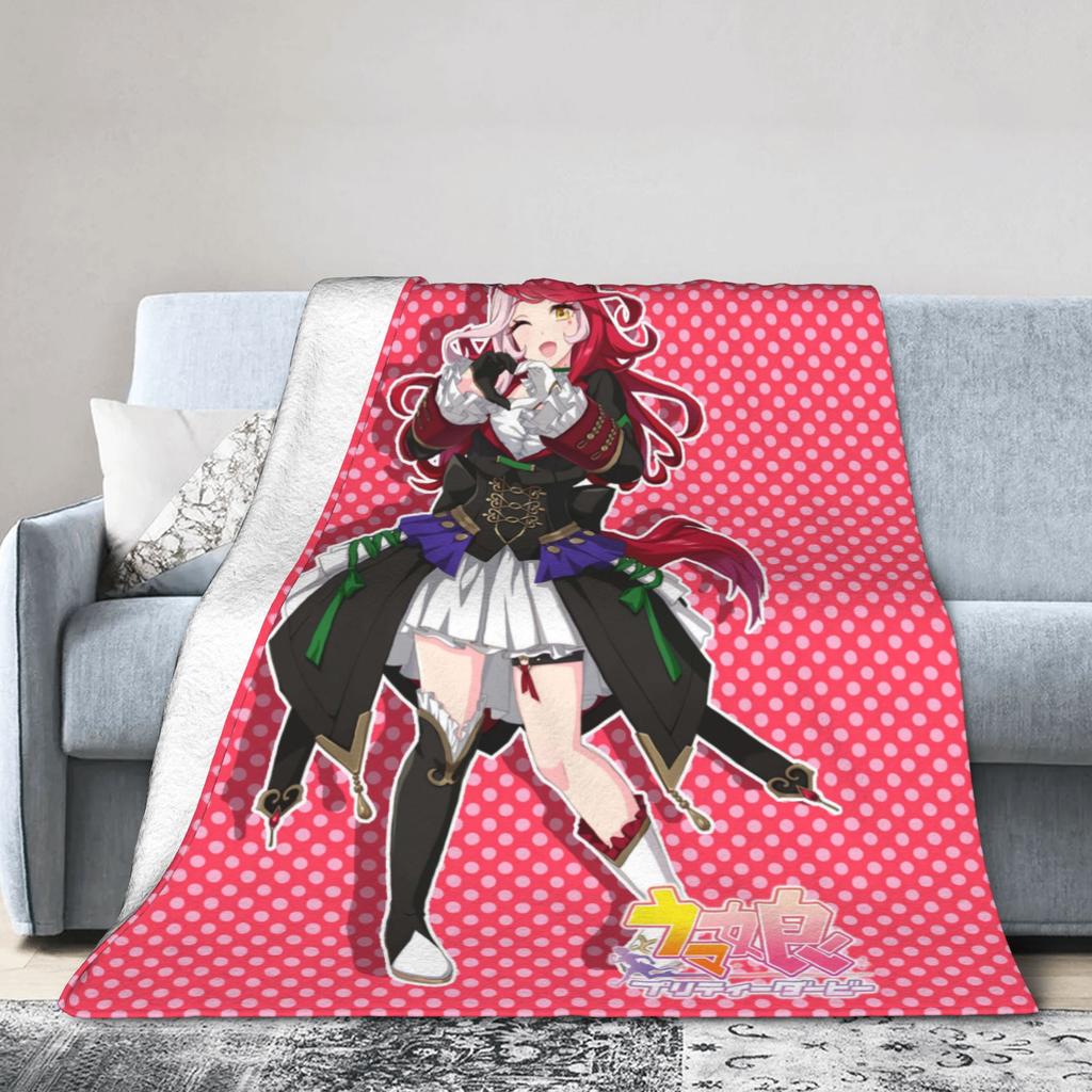 Nakayama Festa UmaMusume Pretty Derby Blankets Quality Soft Warm Throw Blanket Winter Girls Boys Home Decor Print Bedspread