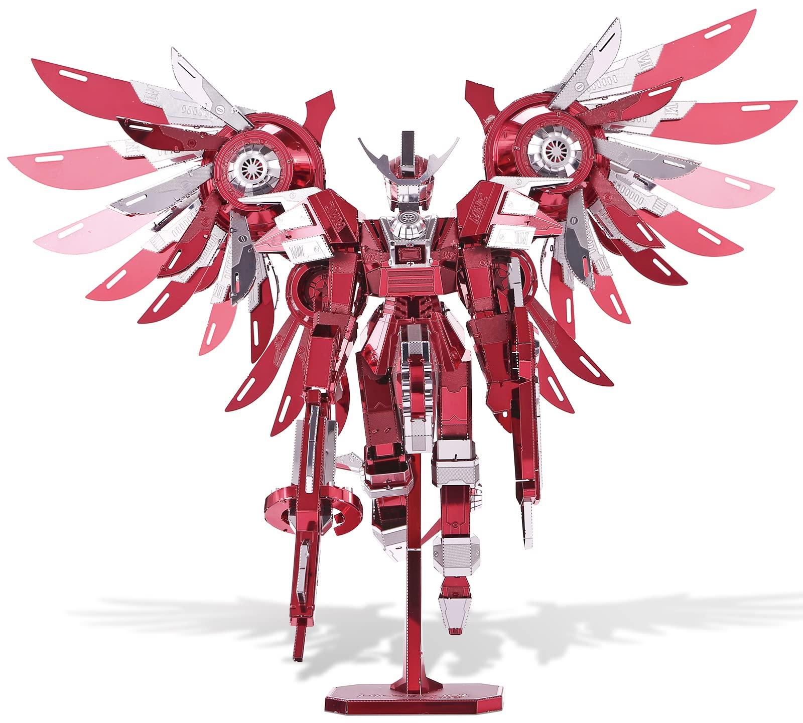 

Piececool 215-Piece 3D Metal Puzzle for Adults, Thundering Wings Figures, Mecha Model Kit, Iron Metal 3D Model, Building Blocks, Brain Teaser, DIY
