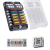 6/12 Way Blade Fuse 12-24V Car Fuse Box LED Indicator Waterproof Block Universal Multi-circuit Fuse Box Ship and Vehicle Parts Fuses4