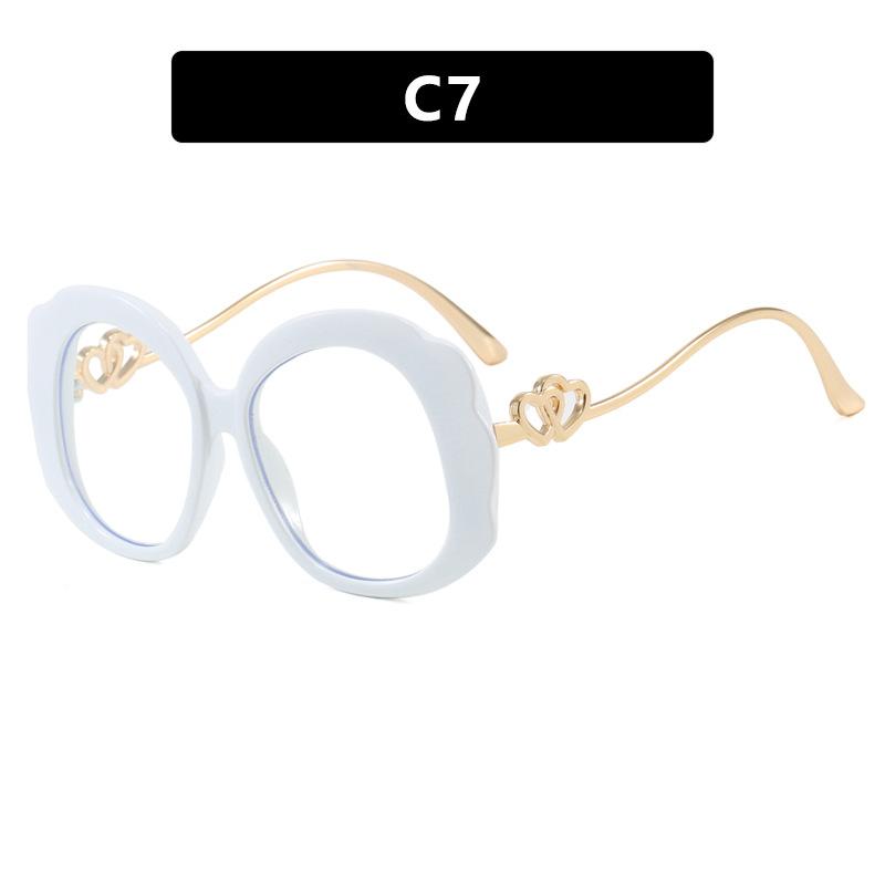 Butterfly Colorful Flat Mirror Anti-blue Light Love Ins Fashion Trend Glasses Frame Internet Celebrity Personalized Glasses Frame