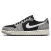 Air 1 Retro Low OG GS Nero Cemento Bambini Sneakers Muslin Tech-Grigio Bianco CZ0858-001
