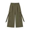 Women High Waist Wide Leg Cargo Pants with Pockets Casual Loose Fit Utility Trousers for Everyday Wear
