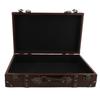 Brown Decorative Luggage Trunk Wood Wooden Storage Box Vintage Suitcase  Home Organization