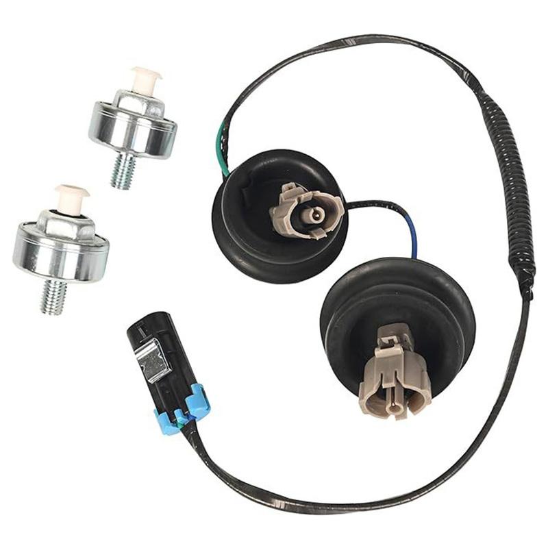 Knock Sensor and Harness for V8 Engines For Chevrolet For GMC For Cadillac 48L 53L 60L LS1 LS6 Models 1999 2007 OEM Compatible