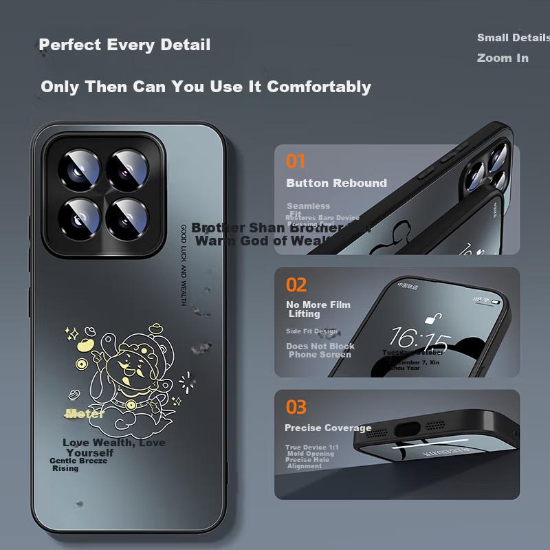 XP Xiaomi 17 Full-Coverage Lens Case Xiaomi 17 Shockproof Heat-Dissipation Matte Anti-Fingerprint Protective - Graphite Gray