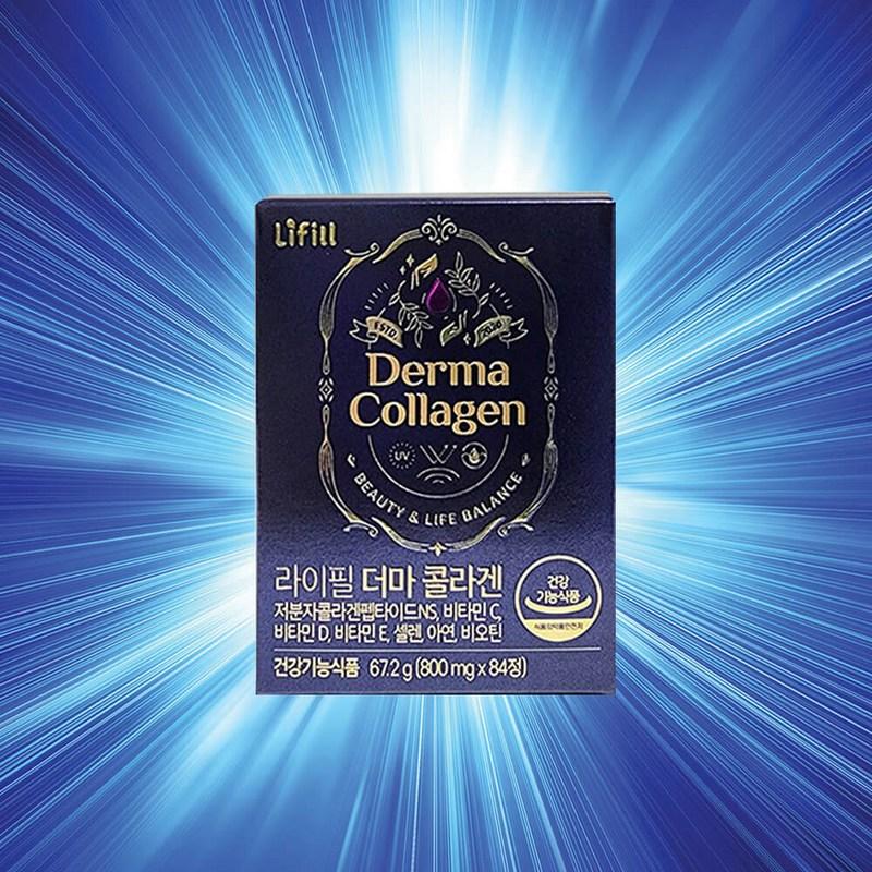 Cho Yeo-jeong Collagène Ultra-Bas Poids Moléculaire Li-Fill Derma Collagène 800mg Santé de la Peau Rides Hydratation Élasticité Nutriments, 84 comprimés, 1 pièce