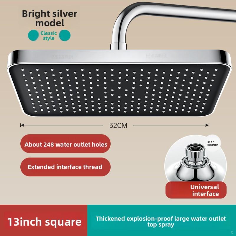13 Inch Large Water Output Top Spray Flower Shower ,Shower  Flower Drying Showerhead Hotel