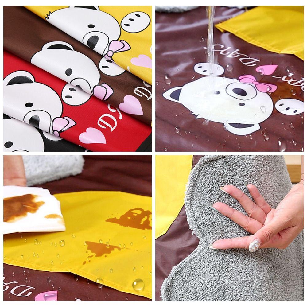Household Waterproof Kitchen Apron With Hand Towel Bib Antifouling Apron Abrasion Resistant Restaurant Uniform Florist