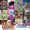 40x50cm Coloring By Number Elf Girl Cartoon Drawing On Canvas Hand Painted Decoration Picture Tiger DIY Christmas Gift