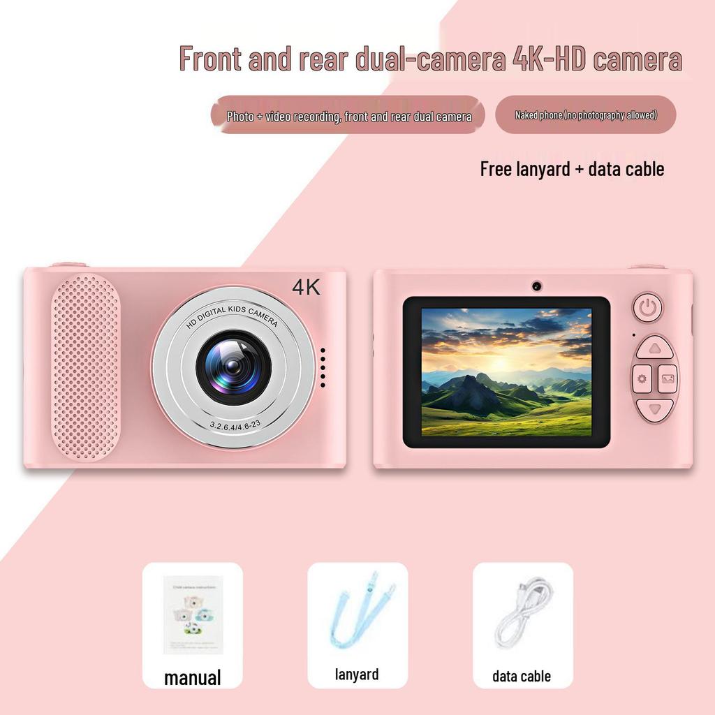 HD Dual Camera Mini DSLR for Students: Children's Multifunctional Photography Camera