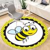 1 Stück Bienen-Druck Stuhlteppich für das Büro Maschinenwaschbarer Teppich für das Büro, Gutes Geschenk für Familie oder Freunde yy251225199