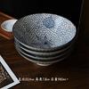 Large Size Hand-Painted Japanese Style Bowl Soup Bowl Ramen Bowl Conical Lid Bowl Family Use for Eating Noodles Rice Noodles