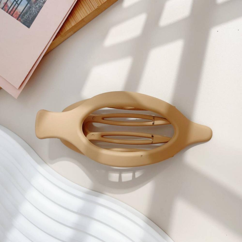 Korean Oval Duckbill Hair Clip Women's Simple High-End Headwear Updo Accessory