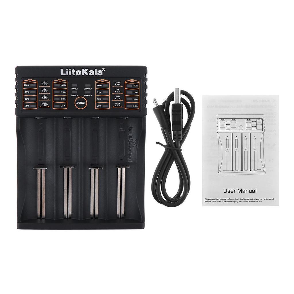 LiitoKala lii-402 Lithium 18650 Battery Charger with USB Output