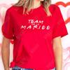 Friends Bachelorette EVJF Party T-shirt French Girls Single Farewell Tops Team Bride Bridesmaid Tees Bridal Shower Wedding Shirt