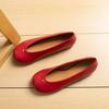 [Milk Good Soft Sole Big Head Shoes] Round Head Small Red Ladyshoes Niche Grandma Shoes Light Mouth Versatile One Pedal Single Shoes Women