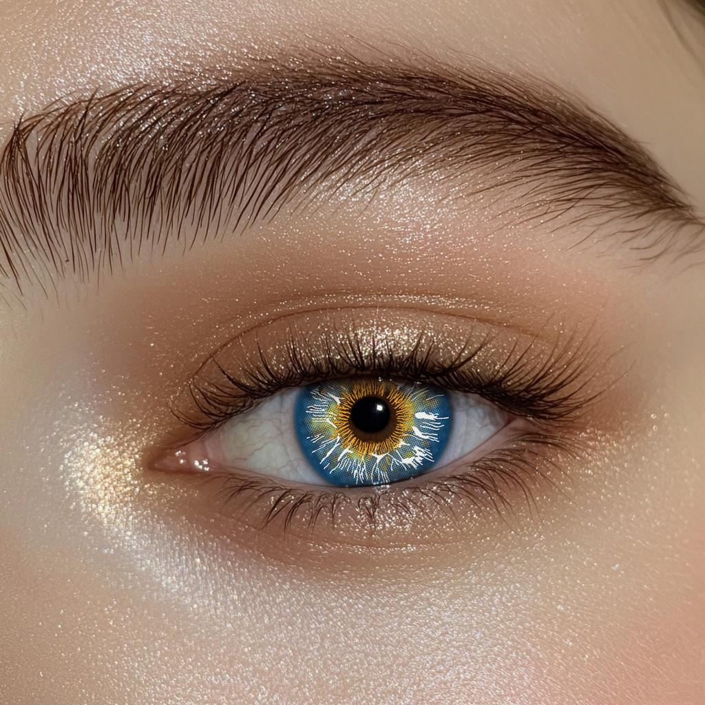 Color Lenses 2 Pairs 14.2 Mm Natural Color Lenses for Vision Eye Lens, Blue Eyes, Green Eyes