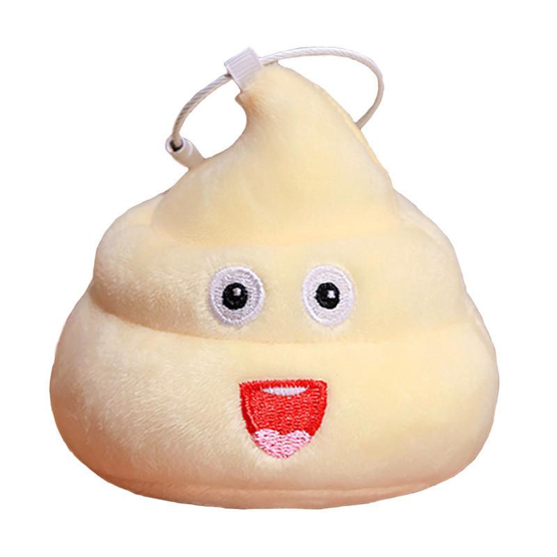 Plush Poop Toy Keychain With Cartoon Face And Soft Pp Cotton For Kids And Adults