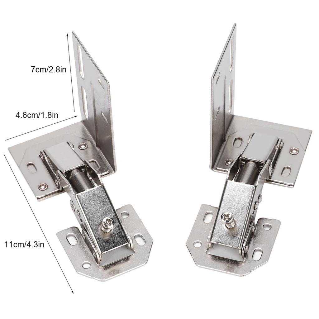 2 Stück Edelstahl Brückentyp Scharniere Türscharnierzubehör für Zuhause Schubladentür