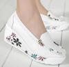 Autumn Genuine Leather Women's Shoes Nurse Swing Work Single Shoes Wedges Women's Shoes Female Platform Sneakers