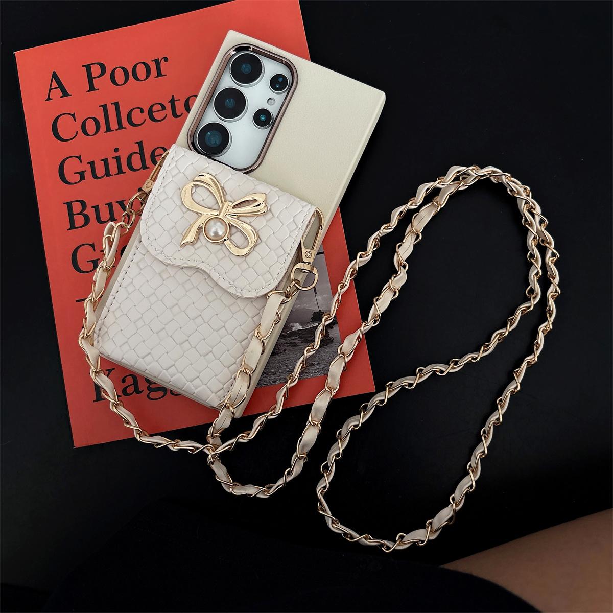 

Crossbody Card Holder Wallet Phone Case for Samsung Galaxy S25 S24 Ultra S23 S22 S21 Plus A56 A36 A06 A55 A35 A25 A15 A05S A05 Galaxy S23+ білий