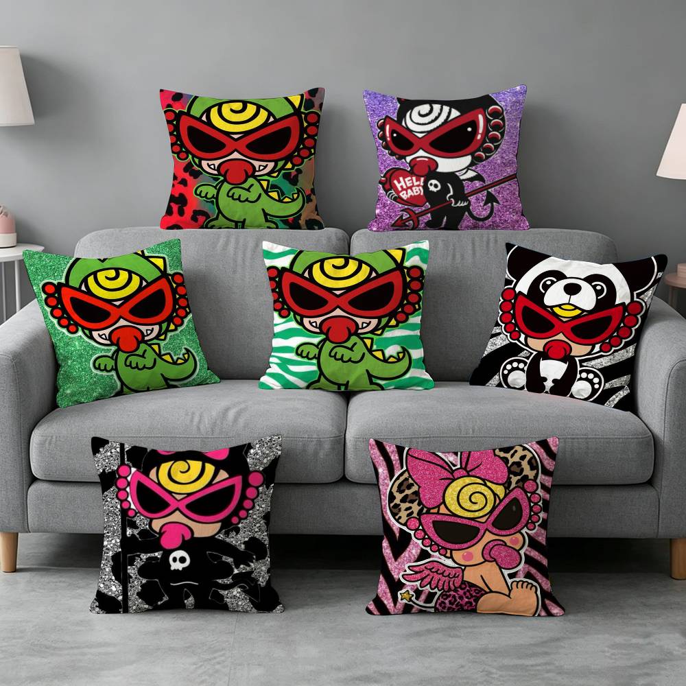 Hystericc Miniii Pillow cover Soft Microfiber Pillowcase Home Sofa Decor Surprise Decorative printed