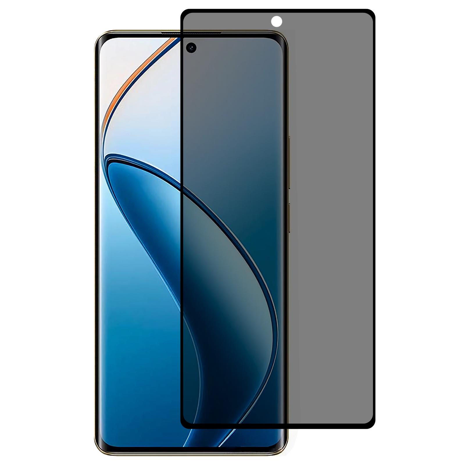 

Для Realme 12 Pro 5G/12 Pro+ 5G Захисна плівка для екрану з конфіденційністю Бічний клей Загартоване скло Плівка Закруглені краї As Shown A