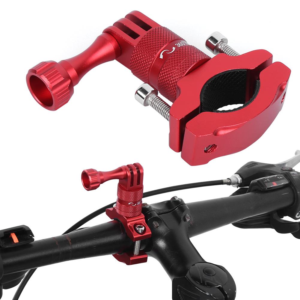 For GoPro Action Camera Aluminium Alloy Bike Mount Fixed Support 360 Degree Bicycle Clamp