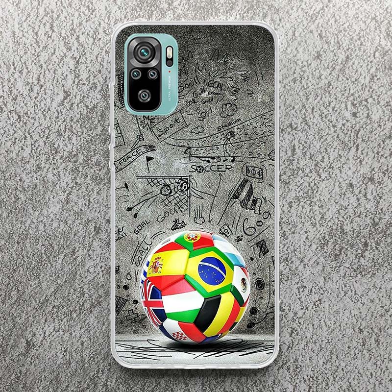 Football Soccer Ball Design Print Soft Case for Xiaomi Redmi 14C 13C 12C 13 12 Phone Shell 10C 10A 10 9A 9C 9T 9 8A 8 7A 7 6A 6