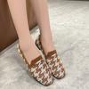 Fashion 2025 New Women Flats Spring Autumn Flat Casual Shoes for Women Knits Ballet Flat Round Head Trendy Print Loafers Shoes